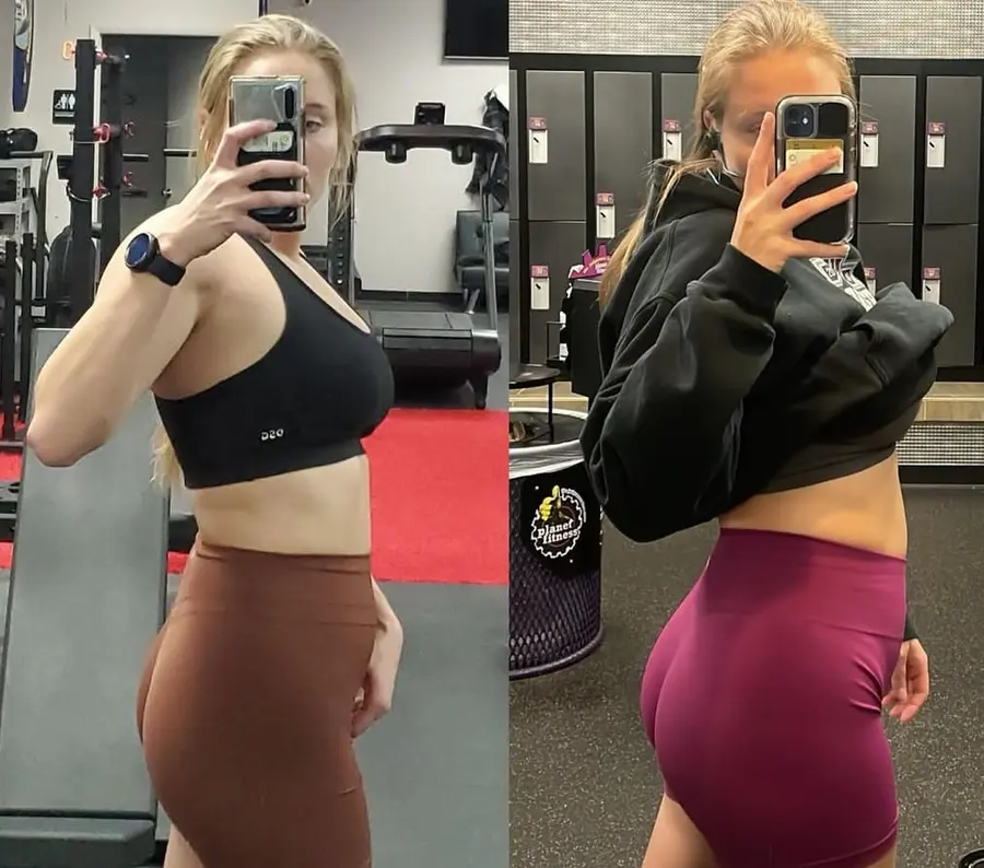 Client physique transformation before and after
